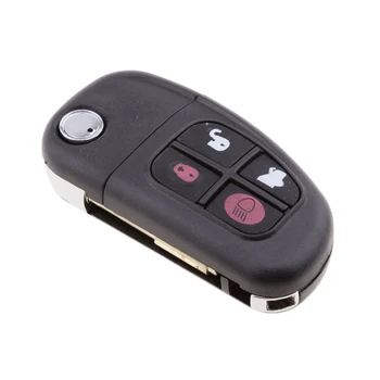 Masina 4-Buton Remote Key Fob Caz Chip Unitate Completă pentru Jaguar XJ XJR X S