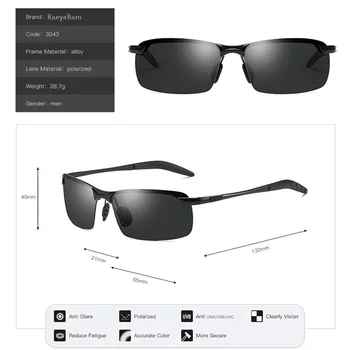 2019 în aer liber Polarizat ochelari de Soare Barbati de Brand Designer de Metal Clasic Ochelari de Soare Femei/Bărbați de Călătorie de Conducere Oculos De Sol EY3043