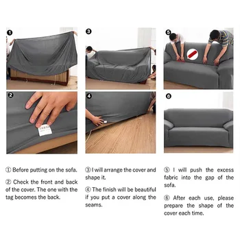 Noi Elastic Acoperire pentru Living Canapea în Formă de L Spandex Stretch Secțiune Colț de Canapea, Canapea Huse Huse Fotoliu Acoperi