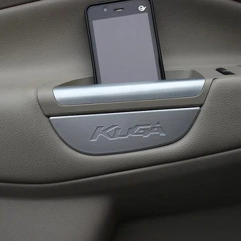 Pentru Ford Kuga Scape 2013-2017 Masina Limitate de Promovare Usa din Fata Cotiera Cutie Depozitare a Capacului Rezervorului Autocolant Cazul Accesorii 4buc