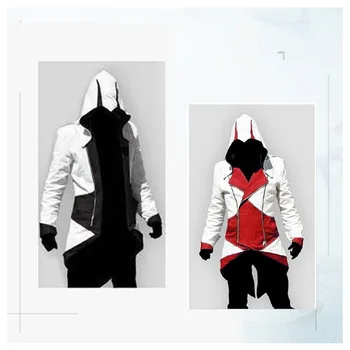 Assassins Creed Cosplay Bărbați Adulți Femei Streetwear Jacheta Cu Gluga Straturi Uza Costum Edward Assassins Creed Costum De Halloween