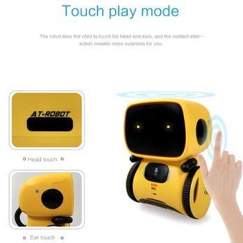 Dans Voce Roboți Inteligente de Comandă Versiuni de Limbi, Touch Control Jucarii Interactive Robot de Jucărie Drăguț Cadouri pentru Copii