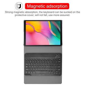 Bluetooth tastatură caz Pentru Samsung Galaxy Tab 10.1 2019 SM-T510 SM-T515 T510 T515 wireless tastatura husa pentru tableta