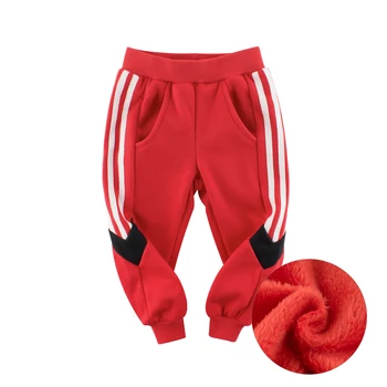 Roșu de Toamnă Baieti Pantaloni de Catifea de Bumbac Cald Haine adolescente Petrecere Copilul Moale Confortabil Pantaloni Pentru copii Copii