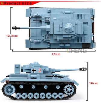 Technik Militare Cărămizi Seturi Compatibile WW2 German Army Tank Oraș Soldat Arma Poliție Blocuri Jucării pentru Băieți