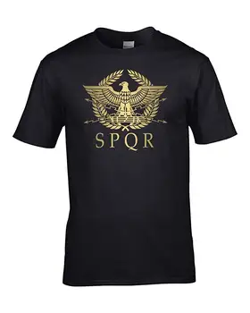 Spqr - Imperiul Roman Metalic de Aur Eagle - Cool pentru Bărbați T-Shirt 2019 New Sosire Brand-Îmbrăcăminte de Modă Cotton Graphic Tee Shirt