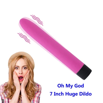7 Inch Mare Penis artificial Vibratoare jucarii Sexuale Pentru Femei erotice G-Spot Vaginale Vibratoare masaj Stroker Masturbater Glonț vibrador