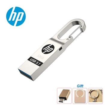 Noul HP X760W Metal USB3.1 Unitate Flash USB catarama pen drive pendrive Praf rezistent la apa u disc memoria cel