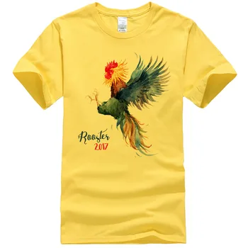 Moda de vara Tricouri 2017 Nou Camisetas cu mânecă Scurtă tricou Barbati Femei Cocosul desen colorat Imprimate T-shirt, Blaturi #106