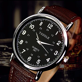 YAZOLE Bărbați Femei Ceas Ceasuri de Moda Cuarț Ceas de mână de Lux Bărbați Femei Top Ceas Unisex din Piele Ceas uita-Te Reloj Hombre