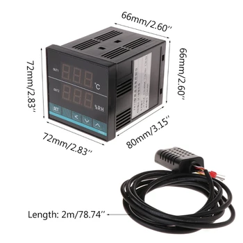 Digital Umiditate & Temperatura Termostat Controler Higrometru Reglementare