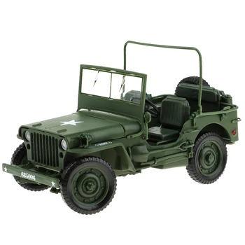 1:18 Masina Jeep Militar de Armata SUA Vigoare Vehiculului Bine-a Făcut turnat sub presiune Model de Jucărie