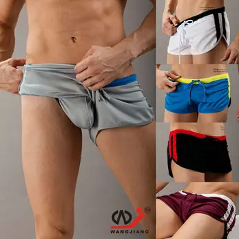 WJ bărbați pantaloni scurți de moda loungeshorts bine uscare rapida tesatura aro low-talie pantaloni scurți