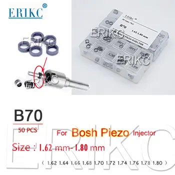 ERIKC 50 piese / lot injector Piezo Ajustarea Saiba Injector Duza Lamele de Dimensiuni 1.62 mm-1.80 mm