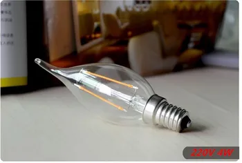 1X Edison Filament Lumanare Led 4W Lampa 9W E14 6W E12 E27 AC110V 220V Led Bec Lumina de Mare Luminos Lampă cu Led-uri LED E14 e12