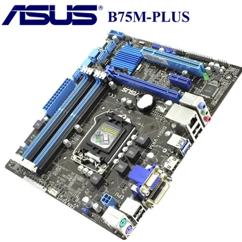 Asus B75M-PLUS Desktop Placa de baza B75 Socket LGA 1155 i3 i5 i7, DDR3 16G uATX UEFI BIOS-ul Original Folosit Placa de baza