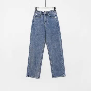 Baggy Jeans Denim Brand Coreean Mama Blugi Talie Mare Epocă Blugi Boyfriend Pentru Femei Pantaloni Largi Picior De Moda Pantaloni Largi Doamna