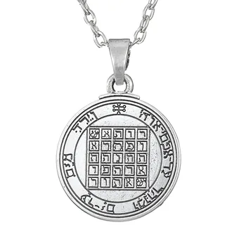 EUEAVAN 10buc Solomon Sigiliu Pandantiv Colier Venus Talisman Amuletă Wicca Bijuterii Pentru Femei, Bărbați Antichități Argint Culoare Angro