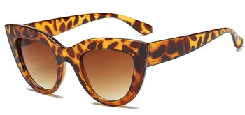 Femei ochelari de Soare CatEye negru Mat Designer de Brand Cateye ochelari de Soare Pentru Femei UV400