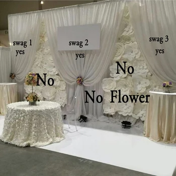 3*6m trei mari swags pentru nunta fondul cortina de partid eveniment draperii swags numai nu de fond Nu de flori Decor