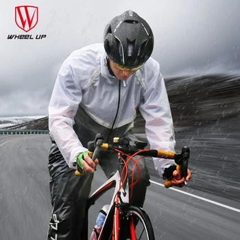Respirabil Ciclism Ploaie Jersey Seturi de MTB Mountain Bike Riding Pelerina de ploaie Portabil Jachete Impermeabile Anti-Sudoare Ciclism Seturi D0260