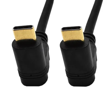 USB 3.1 de Tip C Cablu de Extensie de 90 de Grade în Jos/în Sus Unghiul de sex Masculin de sex Masculin Gen 2 Conector de Încărcare de Date Audio-Video Cablu pentru MacBook