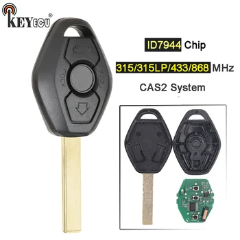 KEYECU 315/433/315LP/868MHz ID7944 Chip CAS2 Sistem 3 butoane Cheie de la Distanță pentru Cheie BMW E46 seria 5 E60 E83 E53 E36 E38 E39 HU92