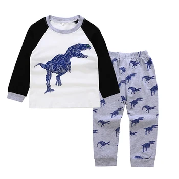 SOSOCOER Copii Set Haine Copii Toddler Boys Îmbrăcăminte Set Kid Toamna Iarna Potrivi Mâneci Lungi Dinozaur Tricou Baiat Haine Set