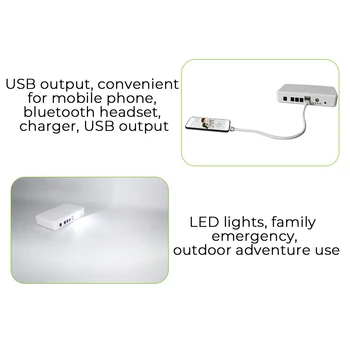 Panou Solar Generator de Iluminat Kit USB Încărcător Solar cu 2 LED Bec Lumina de Urgență +5V 1.5 a Iesire Încărcător de Telefon