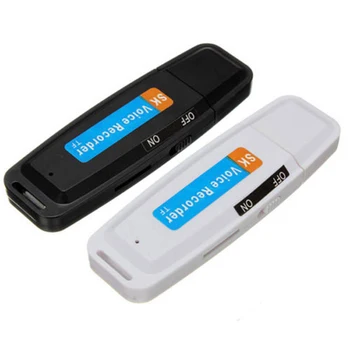 Mini Reîncărcabilă U Disc de Plastic Reportofon Profesional Portabil Suport TF Card Audio Stilou Digital USB Flash Drive