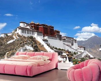 Papel de parede Palatul Potala din Lhasa, Tibet 3d tapet,living cu TV, canapea de perete dormitor gazete de perete acasă deocr bar murală