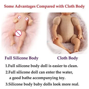 22Inch Renăscut Baby Doll Realiste Nou-Născuți Păpușă Jucărie Realist Renăscut Baby Silicon Moale Reală Negru pentru Copii Cadouri