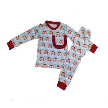 0-16 ani copil vechi de Crăciun toamna iarna nou bumbac băieți și fete set Mos craciun pentru copii imprimate Unisex pentru copii Set de Pijama