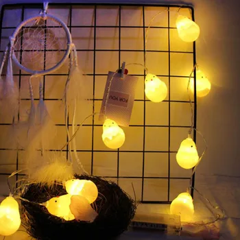 1.5 M 10 LED-uri Pui de Paști Șir Lumina ouă de Pui Lampa de Dormitor copii Ghirlanda de lumina de Crăciun, de Paște Decorare de cadouri de Paste