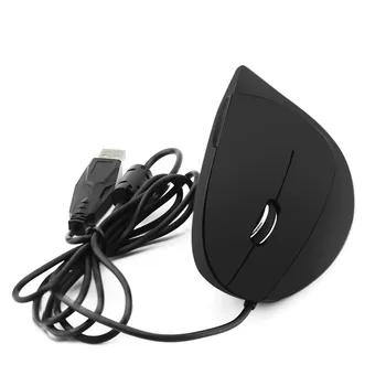 Stângaci Mouse Ergonomic cu Fir Vertical Calculator de Birou Șoareci Optice 1600DPI 6 Butoane USB Jocul Mause pentru Laptop PC