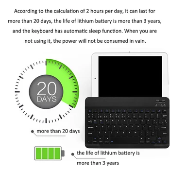 Tastatura Wireless,Limba spaniolă / engleză Dual Limba Tastatura Bluetooth pentru Samsung Galaxy Tab S6 Lite