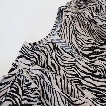 Femei Leopard de Imprimare Sexy Rochie Plisată 2020 Nou Doamnelor Neregulate Retro Rochie de Petrecere, V-Neck Maneca Lunga Mari Dimensiunea Rochie de bing XL