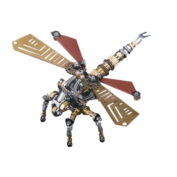 243Pcs Metal Insecte Puzzle Model Kit 3D DIY Mecanice de Asamblare Puzzle Meserii - Dragonfly