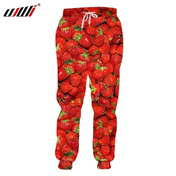 UJWI Noi fashoin fructe de Imprimare 3D Stil pantaloni Barbati/Femei pantaloni Casual fructe pantaloni Capsuni Brand de agrement amuzant Îmbrăcăminte