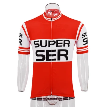 2018 NOUL Red Retro clasic ciclism jersey ciclism bărbați haine de vara barbati maneca Scurta biciclete uzura DRUM ropa ciclismo maillot