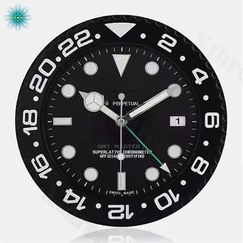 Design Modern Ceas de Perete cu Amănuntul Metal Ceas Forma Tăcut Calendar Ceasuri Quartz Acul Ceas de Perete cu Data