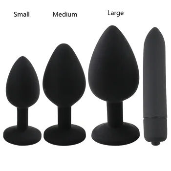 4buc/Set Glont Vibrator Anal, Dop de Fund Masaj Vaginal Masturbare Dop de Fund Sex Anal Seturi de Jucării pentru Femei Cuplu Gay Anal Margele