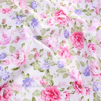 Metru de tesatura twill de bumbac cusut pânză crescut cu țesături florale design textil tecido țesut patchwork lenjerie de pat quilting sfert de grăsime