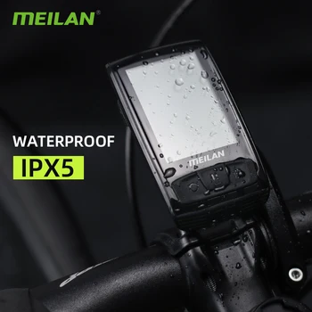 Meilan M4 Wireless de Calculator pentru Biciclete Biciclete vitezometru cu Viteză și Senzor de Cadență poate conecta Bluetooth ANT+GIYO m4
