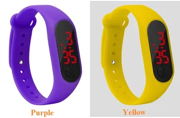 Unisex barbati femei LED-uri Digitale Ceas de Moda Sport pentru băieți și fete Brățară ceas Touch LED-uri de Fitness Elevii Cauciuc Siliconic ceasuri