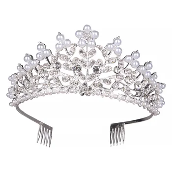 Mireasa perla coroanei 2020 nou aliaj Stras coroana Baroc Cristal Picătură de Apă Nunta Coroana de Regină, Prințesă Accesorii de Par