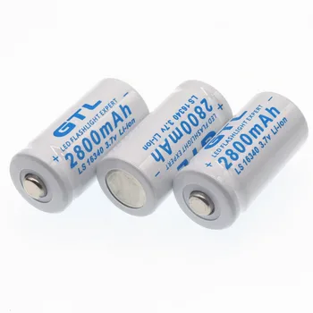 Original 3.7 V 2800mAh baterie Litiu Li-ion 16340 Baterie CR123A Baterii Reîncărcabile 3.7 V CR123 pentru Laser Pen Lanterna LED-uri de Celule