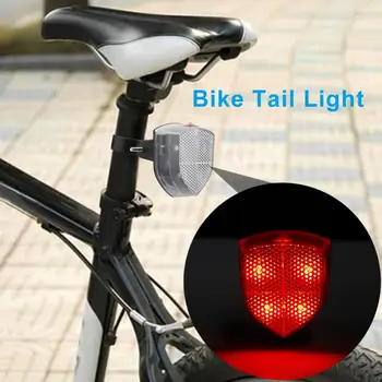 Roșu de Siguranță biciclete Biciclete Coada Lumina 4 LED-uri Impermeabil de Avertizare Lampă Reflector Ușor de Instalare de Ciclism Acc