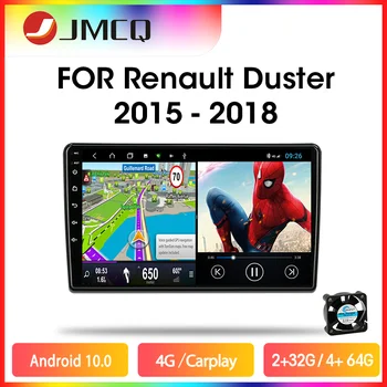 JMCQ Android 10.0 4G 8cores Radio Auto Pentru Renault Duster-2018 Multimedia Video Player 2 din RDS DSP GPS Navigaion unitatea de Cap