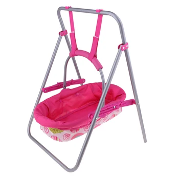 Realist Renăscut Papusa Baby Toddler Mobilier Jucărie Playset – Plastic ABS Cradle Swing – Păpuși Pepinieră Decor Cameră
